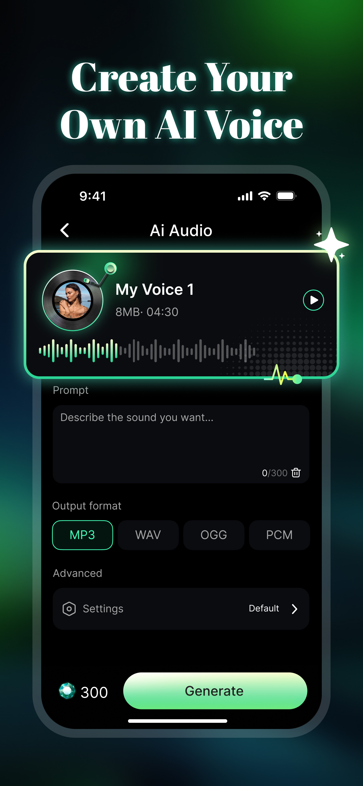 Create your own AI voice